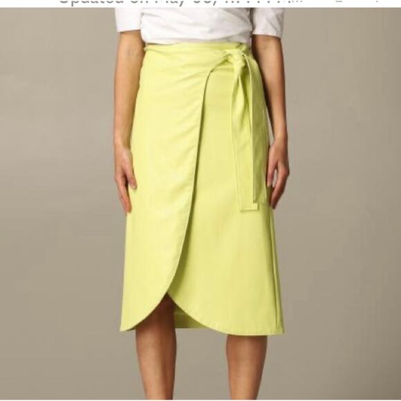 New A/X Armani‎ Exchange Faux Leather Wrap Skirt - Picture 1 of 11